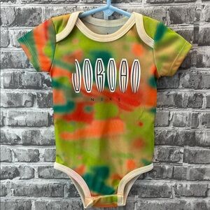 Jordan Kids Colorful Tie-Dye onesie
